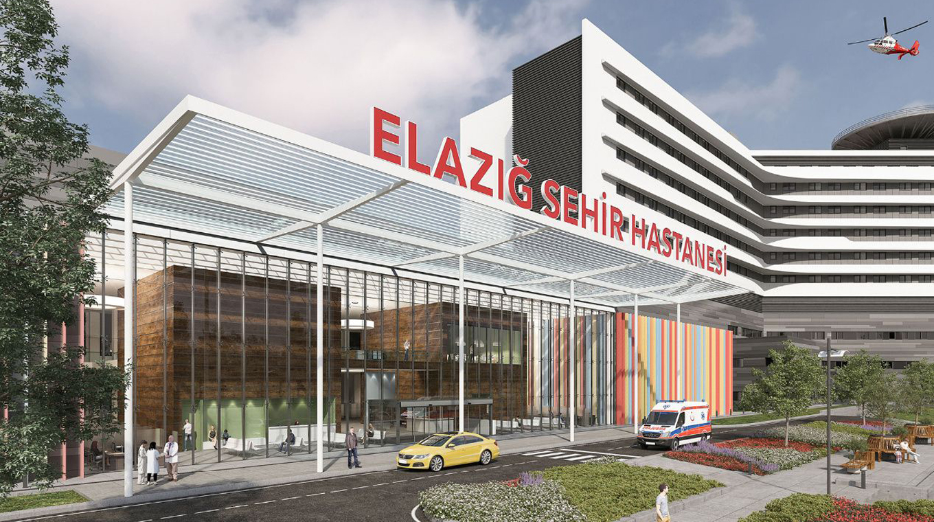 ELAZIĞ ENTEGRE SAĞLIK KAMPÜSÜ PROJESİ İÇERİSİNDE YER ALAN  YGAP – ADSM – TAPH VE GÜVENLİK BİNALARI 