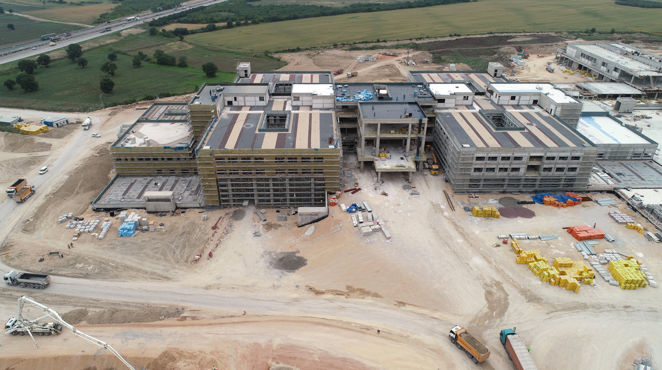 BURSA ENTEGRE SAĞLIK KAMPÜSÜ PROJESİ İÇERİSİNDE YER ALAN FTR – YGAP BİNALARI